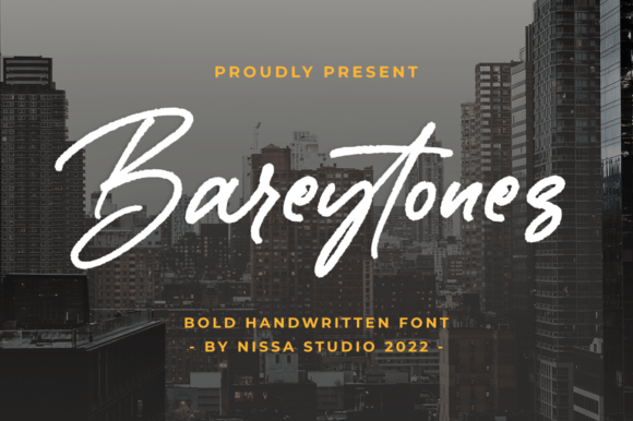 Bareytones: A Brush Script for Modern Creators
