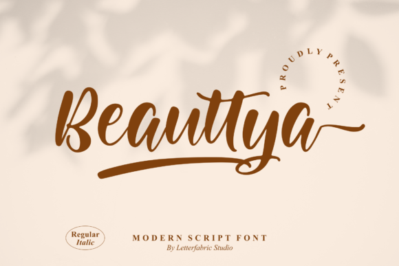 Beauttya: A Script Font for Modern Branding & Design