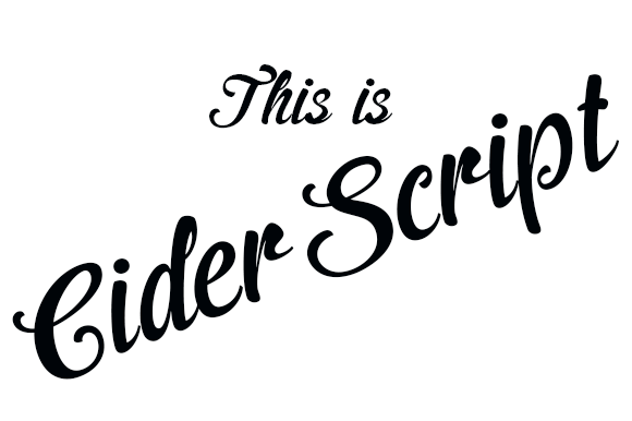 Cider: A Warm Script Font for Inviting Designs