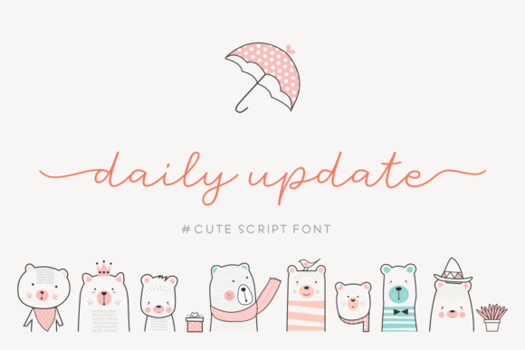 Daily Update: A Sweet and Charming Script for Artful Designs