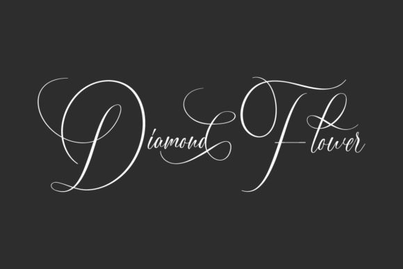 Diamond Flower: A Slim Script for Elegant Design
