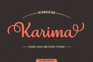 Exploring Karima: The Script Font with Over 1000 Glyphs