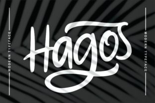 Hagos: A Modern Calligraphy Script for Elegant Branding