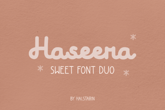 Haseera: A Playful Script and Sans Serif Font Duo