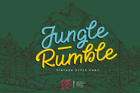 Jungle Rumble: A Vintage Script Font for Modern Branding