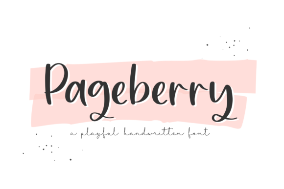 Pageberry: A Casual Script Font That Feels Like a Handwritten Note