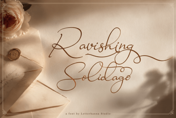 Ravishing Solidago: The Hand-Drawn Script for Authentic Design