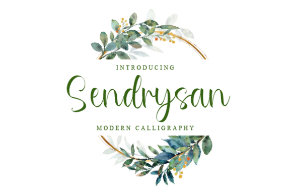 Sendrysan: The Modern Script Font for Authentic Branding
