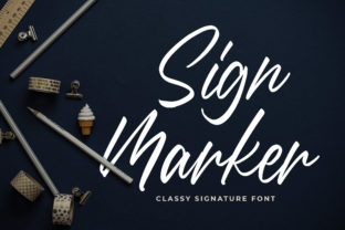Sign Marker: A Creative Script Font for Authentic Branding